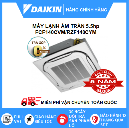 Máy lạnh âm trần 5,5HP Daikin Inverter