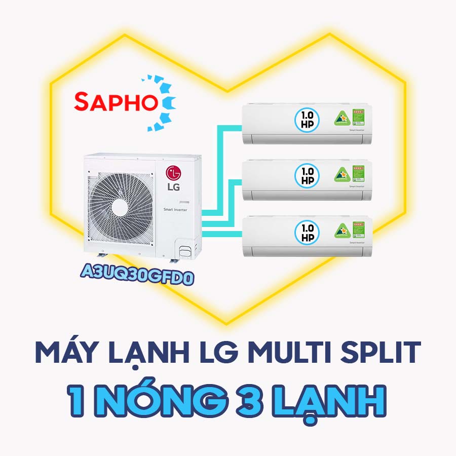 LG Multi Split A3UQ30GFD0 3 lạnh